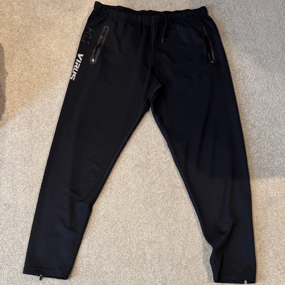 Virus Black Men's Joggers with Logo